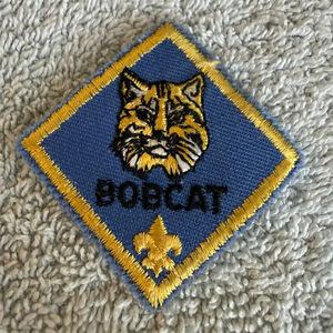 Bobcat Cub Scout Patch Blue Gold